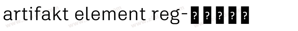artifakt element reg字体转换